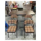 Large 6 Foot Table w/4 Chairs