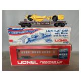 Lionel Passenger Car & Flat Car With Dozer &