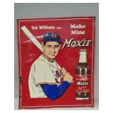 (1) "Moxie" & "Ted Williams" Metal Advertising
