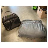 Wheeled Luggage, Garment Bag With Vintage Faux