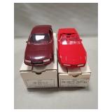 (2) Vintage Promo Cars