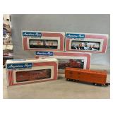 American Flyer S Gauge Locomotive, Caboose,