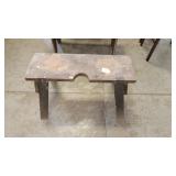 Vintage Sausage Stuffer Bench