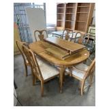 Dining Room Table w/6 Chairs & Inserts