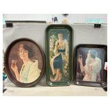 (3) Coca-Cola Trays