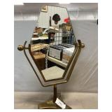 Mid-Century Modern Hexagon Table Mirror