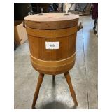 Vintage Firkin Bucket Sewing Stand