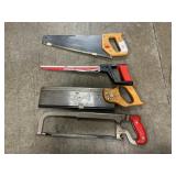 (4) Assorted Hand Saws