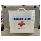 Metal First Aid Station Box With Gauze & Bandages