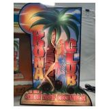 (1) "KONA CLUB" Lighted Sign w/ Original Box