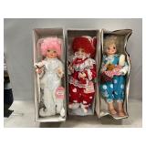(3) 1986 Brinnï¿½s Calendar Clown Dolls