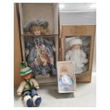 (4) Assorted Collector Dolls
