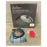 NIB ï¿½The Whatever Panï¿½ With Silicone Handles &