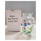 (1) Lenox Hand Painted Flower Vase w/ Box (8.25"