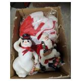 Box Lot Of Assorted Christmas Decorations