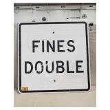 (1) Metal Road Sign (24"ï¿½24")
