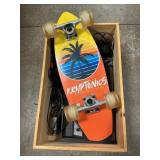 Wooden Box With Kryptonics Mini Fat Cruiser