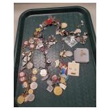 Tray Of Assorted Jewelry (Some Charms Marked