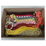 Lot Of Vintage Beaded Necklaces, Bracelet,