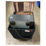 Box Lot With Sony Dual Cassette Stereo, Texas