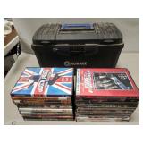 (20) Assorted DVDs & Kobalt Plastic Tool Box