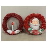 Pair Of Mid-Century Electric Cellophane Christmas