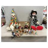 Block Clown Dolls, Figurines
