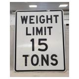 (1) Metal Road Sign (24"ï¿½30")