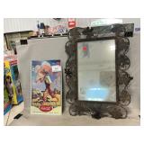 Grape Framed Mirror, Retro Coca-Cola Advertising