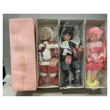 (3) 1986 Brinnï¿½s  Calendar Clown Dolls