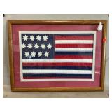 Framed Franklin Flag Replica
