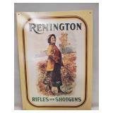 (1) "Remington" Metal Sign (11"ï¿½15.5")