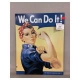 Retro Rosie The Riveter Sign
