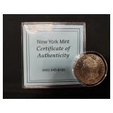 (1) 1880 U.S. Morgan Silver One Dollar Coin w/
