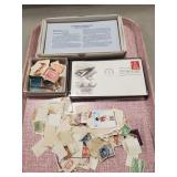Tray Of Assorted Collector Stamps