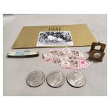 Tray Of Assorted Vintage Items Including (3) U.S.