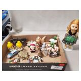 Tray Of Assorted Figurines, Trinkets & More