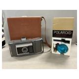 Vintage Polaroid Land Camera With Color Adapter