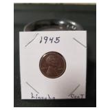 (1) 1945 Lincoln Cent Coin