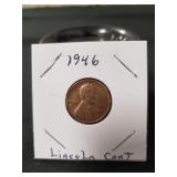(1) 1946 Lincoln Cent Coin