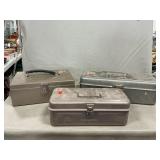 (3) Metal Utility Boxes