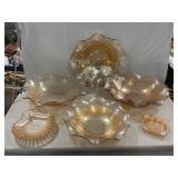 Iridescent Carnival Bowls, Shell Dish, Ashtray