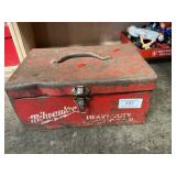 Milwaukee Metal Box With Asst. Bits & Tools