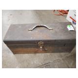 (1) Craftsman Metal Tool Box w/ Assorted Tools