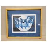(1) Framed Print "Home On The Moon" By George