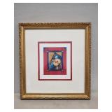 (1) Framed Art Work "The Kiss" By Catherine &