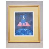 (1) Framed Print "Magic Carpet Ride" By George