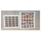 (2) Sheets Of U.S. Postal Service Stamps