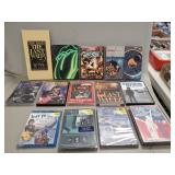 Tray Of Assorted Classic Rock DVDs & VHS Tapes