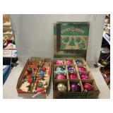 Shiny Brite Glass Christmas Ornaments, Noma